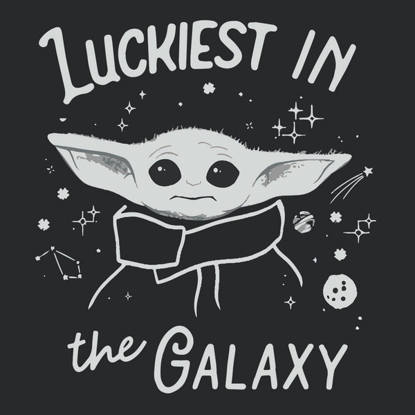 Luckiest In The Galaxy Baby Yoda Star War SVG.jpg