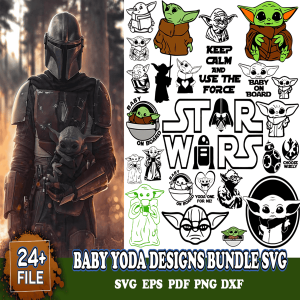 Baby Yoda Designs Bundle SVG Star Wars SVG Baby Yoda SVG.png