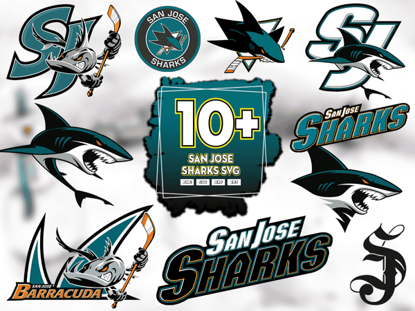 11 FIles San Jose Sharks Svg Bundle, San Jose Sharks Logo.png
