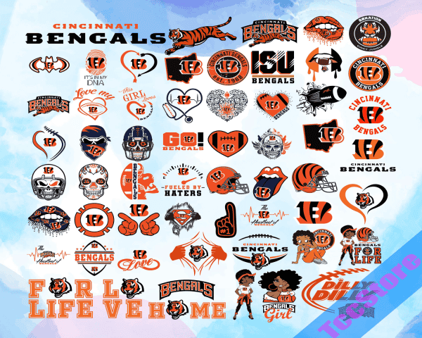 58 Files Cincinnati Bengals Svg Bundle, Cincinnati Bengals Girl, Bengals Logo.png