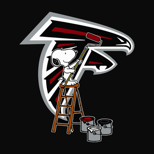 Snoopy Paints The Atlanta Falcons Logo Nfl Football SVG.jpg