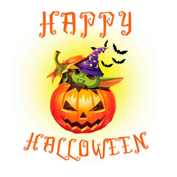 Happy Halloween Baby Yoda With Halloween Pumpkin PNG Sublimation Designs.jpg