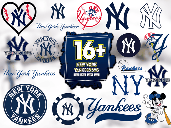 16 Files New York Yankees Svg Bundle, Yankees Svg, Yankees Logo Svg.png