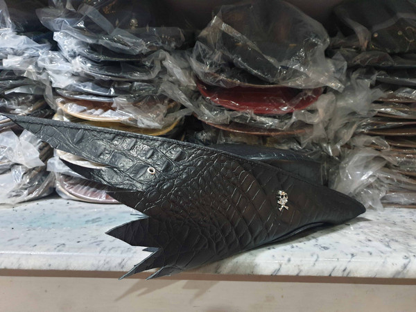 Bloodboren Hunter's Black Crocodile Leather Hat (6).jpg