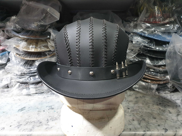 Steampunk Bowler Leather Top Hat (3).jpg