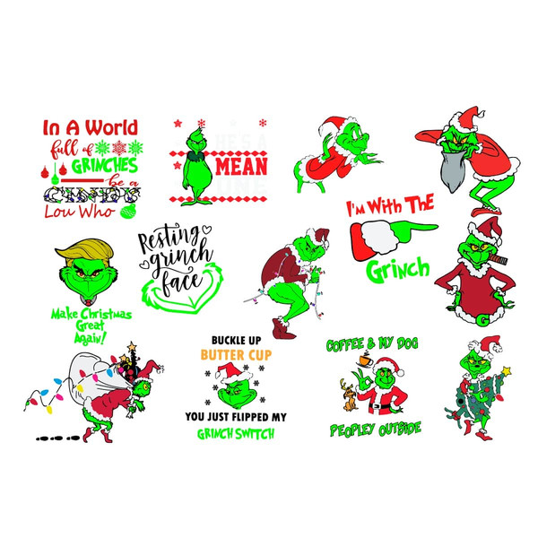 Christmas Grinch Bundle Svg Grinch Bundle Svg Grinch Santa Clause Svg Grinch Face Xmas Svg.jpg