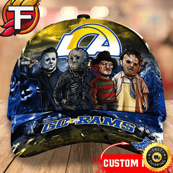 Los Angeles Rams  Nfl Personalized Trending Cap Mixed Horror Movie Characters.jpg