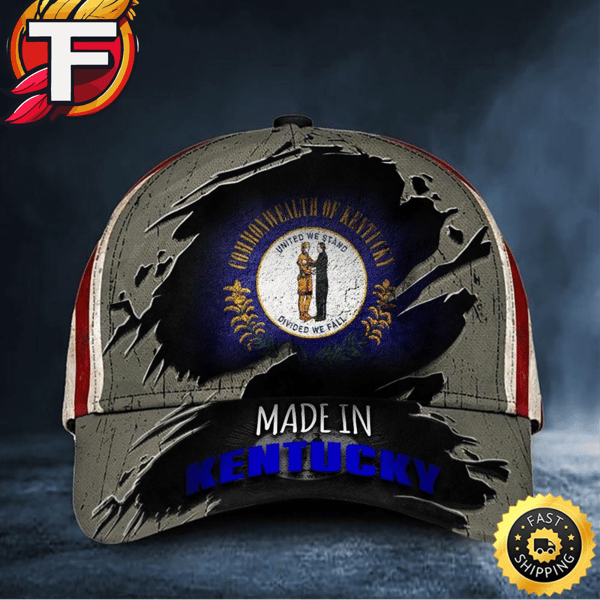 Made In Kentucky Hat Commonwealth Of Kentucky Cap Patriotic Gifts For Veteran Hat Classic Cap.jpg