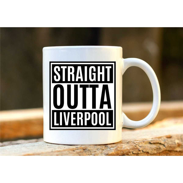 Liverpool Hip Hop Mug. Straight Outta Liverpool Coffee Cup. Funny Rapper Gift. UK Hip Hop Merchandise..jpg