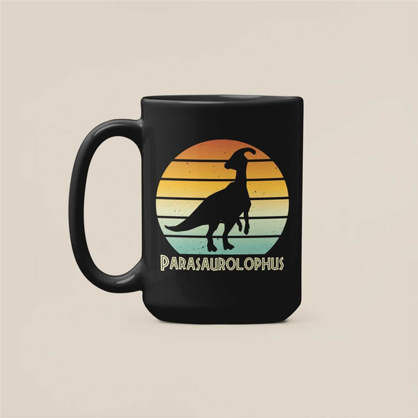 Parasaurolophus Mug, Parasaurolophus Gifts, Dino Lover Coffee Cup, Vintage Dinosaur Coffee Mug, Birthday Present, Duck B.jpg