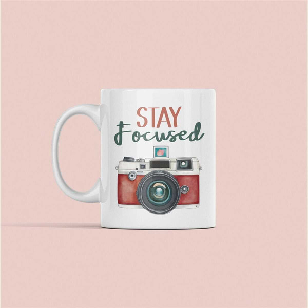 Photographer Gifts, Stay Focused Camera Mug, Photography Coffee Cup, Gift for Photographer, Camera Gifts, Camera Cup, Ph.jpg