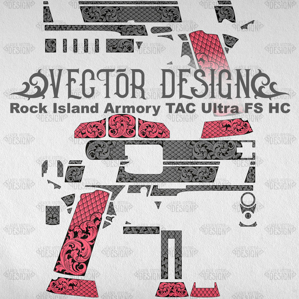VECTOR DESIGN Rock Island Armory TAC Ultra FS HC Scrollwork and snake scales 1.jpg