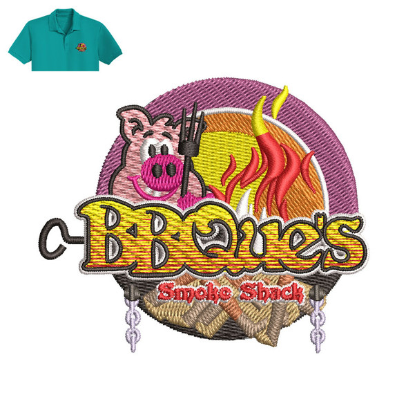 BBques Smoke Sback Embroidery logo for Polo Shirt..jpg
