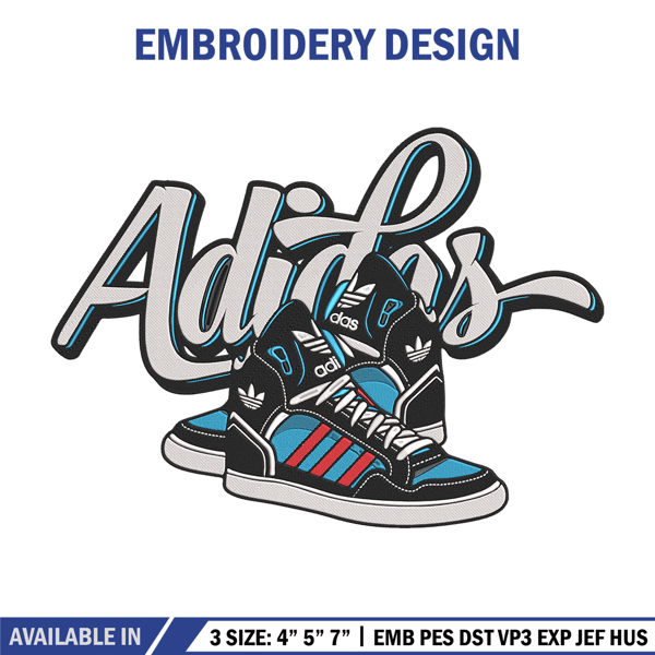 Adidas logo Embroidery Design, Rugrats Embroidery, Embroidery File, Anime Embroidery, Adidas shirt, Digital download.jpg