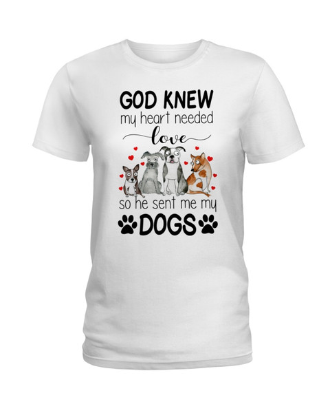 Dog - god knew Ladies T-Shirt.jpg