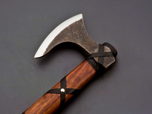 Custom Hand Forged carbon steel Original Ragnar Lothbrok Viking Axe Gift For him (4).jpg