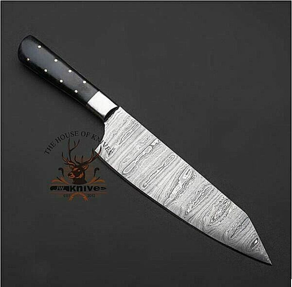 Custom Handmade Professional Damascus Steel Chef's knife Sharp Steak Chef knives (4).jpg