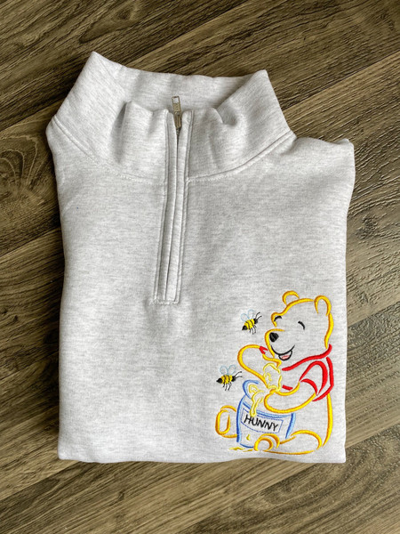 Winnie the Pooh Embroidered Sweatshirt  Disney World  Disneyland Embroidered Crewneck.jpg