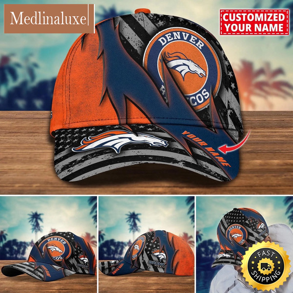 NFL Denver Broncos Baseball Cap Custom Football Hat For Fans.jpg