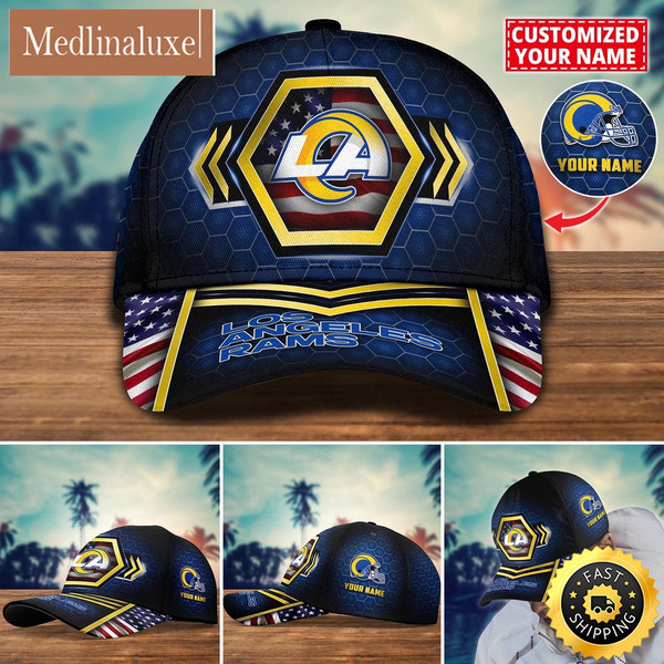 NFL Los Angeles Rams Baseball Cap Best Trending Custom Name Cap.jpg