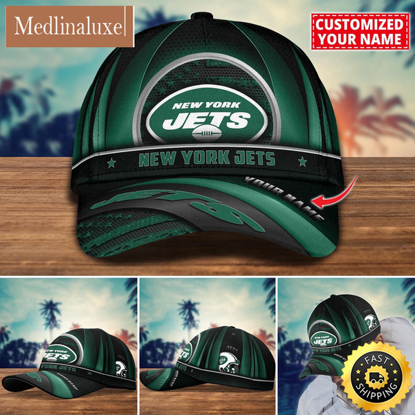 NFL New York Jets Baseball Cap Custom Football Cap For Fans.jpg