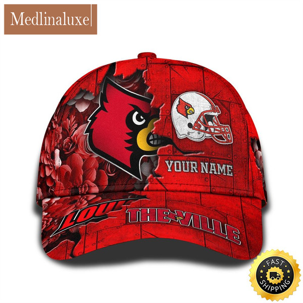 Personalized NCAA Louisville Cardinals All Over Print Baseball Cap Show Your Pride.jpg