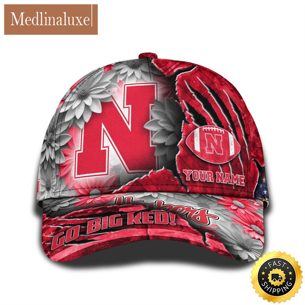 Personalized NCAA Nebraska Cornhuskers All Over Print Baseball Cap The Perfect Way To Rep Your Team.jpg