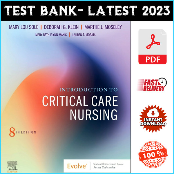 Test Bank for Introduction to Critical Care Nursing 8th Edition Mary Lou Sole PDF.png