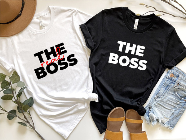 Valentines Day Shirt, The Boss Shirt, Valentines Day Gift, Couple Shirt, Love Gift, Couple Matching Shirt, Couple Gift, Funny Valentines Day.jpg