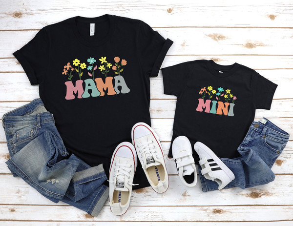 Mama And Mini Shirts, Mommy And Me Shirts, Mama And Daughter Tee, Mom And Baby T-Shirts, Mothers Day Gift, Matching Mama Mini, Gift For Mom 1.jpg