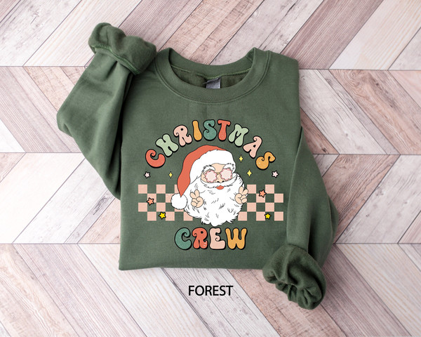 Christmas Crew Santa Claus Shirt, Christmas T-Shirt, Funny Christmas Gift, Cute Santa Shirt,Christmas Shirt for Kids,Festive Holiday Apparel.jpg