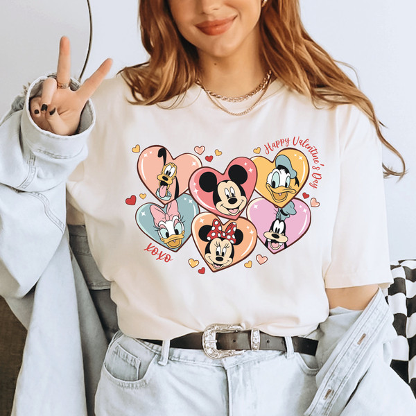 Mickey and Friends Disney Valentine Shirt, Disney Valentines Day Shirt, Valentine's Day Shirt, Valentine's Shirts,Cute Valentines Tee,ALC261.jpg