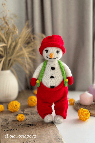 New snowman knitting patterns by ola oslopova.png