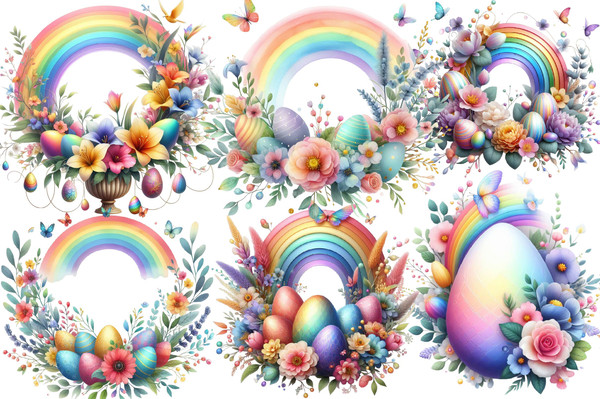 Easter Rainbows Clipart-04.jpg