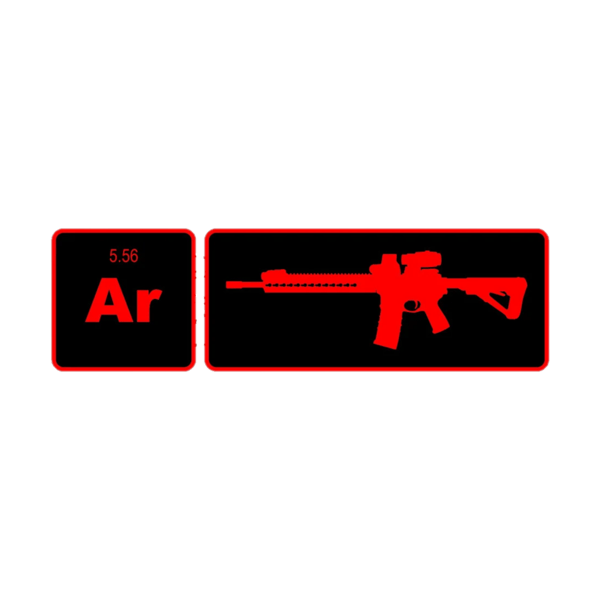AR15 Element Periodic Table Red Sticker Self Adhesive Vinyl ar 15 2a 2nd - C3973.png