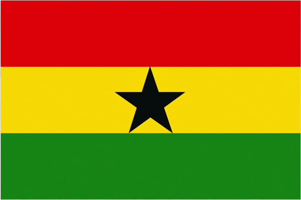 Ghanaian Flag Sticker Self Adhesive Vinyl Ghana GHA GH - C1855.png