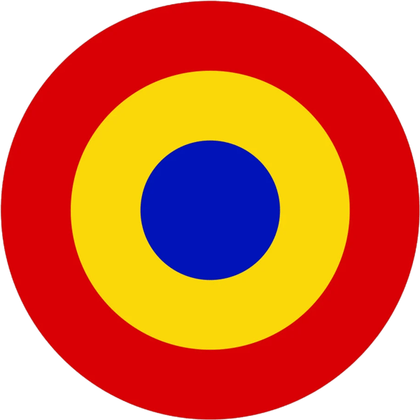 Romanian Air Force Roundel Sticker Self Adhesive Vinyl Romania ROU RO - C2246.png