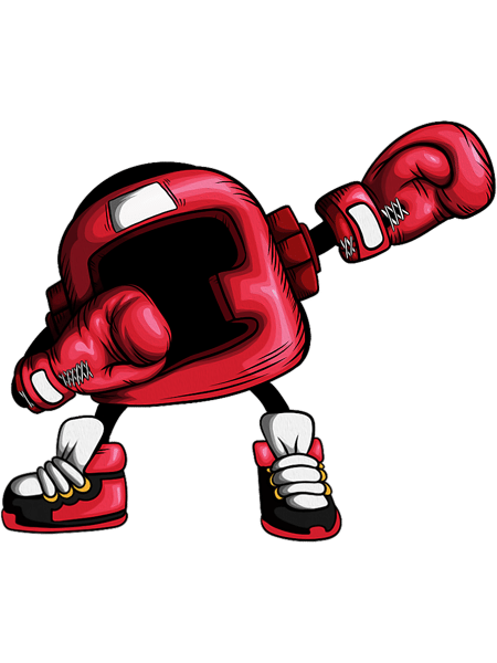 Funny Boxing Boxer Outfit Boxer Head Protection Makes Dabbing.png