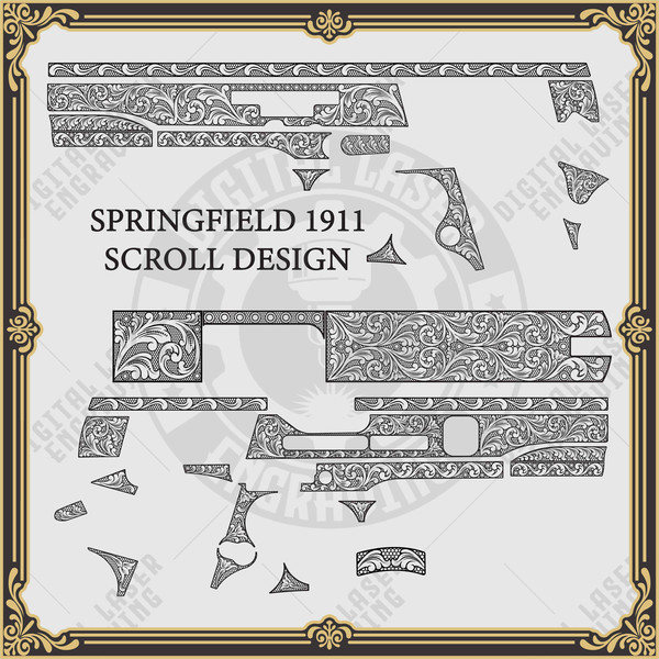Laser Engraving Springfield 1911 Firearms Scroll Designs.jpg