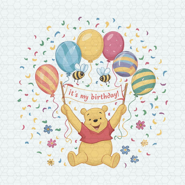 It's My Birthday Balloons Winnie The Pooh PNG.jpeg