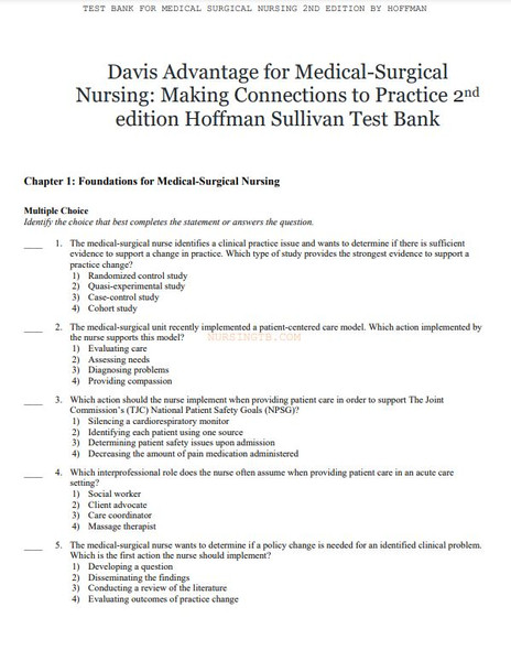 Davis Advantage for Medical-Surgical Nursing Making Connections to Practice 2nd Edition 1.JPG