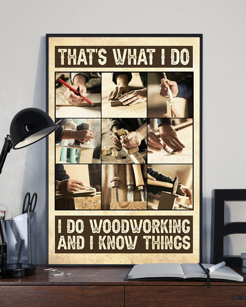 Carpenter I Do Woodworking Vertical Poster.jpg
