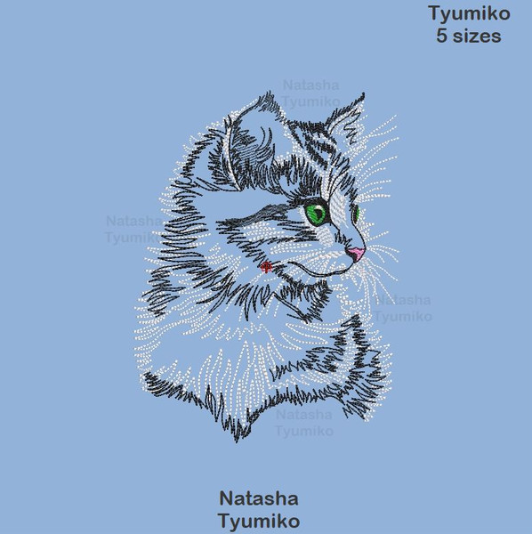Cat machine embroidery design by Tyumiko 3.jpg
