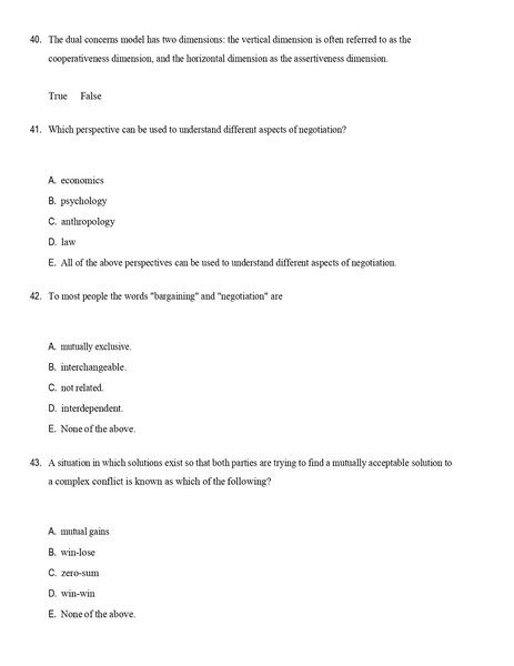 TEST BANK For Essentials of Negotiation, 7th Edition by Roy Lewicki, Bruce Barry, Verified Chapters-1-9_page-0009.jpg
