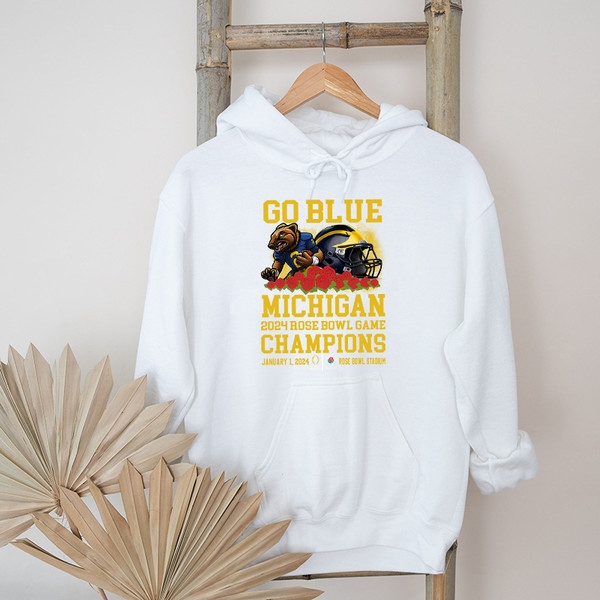 Go Blue Michigan Rose Bowl Game Champions Graphic Hoodies.jpg