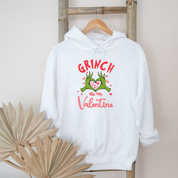 Grinch Be My Valentine Love Heart Graphic Hoodies.jpg