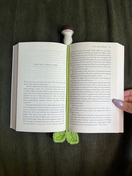 Crochet Porcini Mushroom Bookmark - Colour Customisable Amigurumi 2.jpg