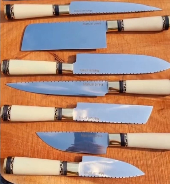 Chef Knife Set Custom Handmade Kitchen Knife Set (2).jpg