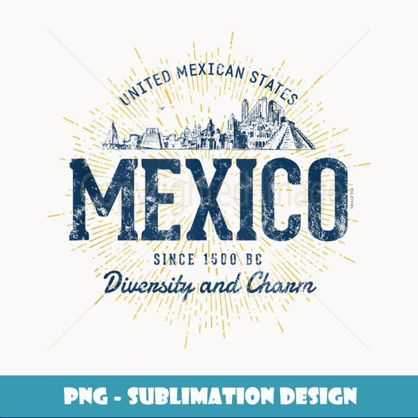Retro Style Vintage Mexico - Premium Sublimation Digital Download