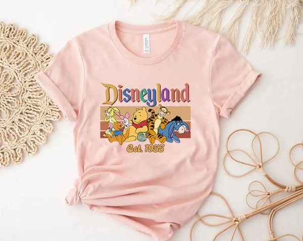 Pooh Cartoon Disneyland EST 1955 Disney Character T-shirt Design 2D Full Printed Sizes S - 5XL NAVA596.jpg